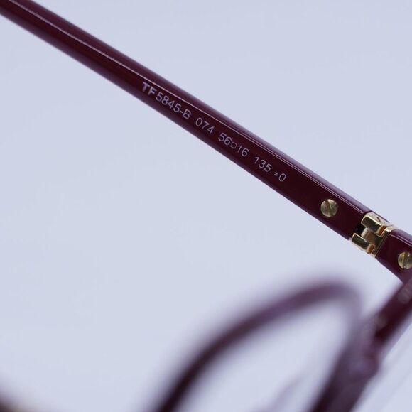🕶️ New Tom Ford FT5845-B 074 Eyeglasses - Bordeaux Frame - Picture 6 of 9